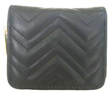 Black Marmont Quilted Leather Small Wallet for women