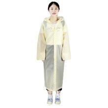 Polka Yellow Print Transparent Raincoat