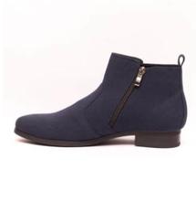 Caliber Shoes Blue Slip On Lifestyle Boots For Men - ( 477 S R)