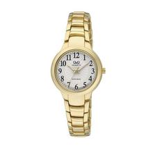 Q&Q F499J014Y Golden Strap Analog Watch For Women