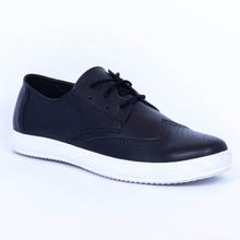 Caliber Shoes Black Casual Lace Up Shoes For Men - (391 C)