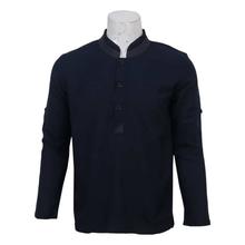 Navy Blue Cotton Kurta Shirt For Men - MKR5013