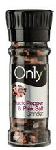 On1y  Black Pepper & Pink Salt Grinder - 80g