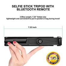 Portable Selfie Stick with Built-in Tripod Stand Bluetooth