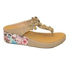 Black Cat Nude Stones Embellished T-Strap Sandals For Women - BCLS-SS01