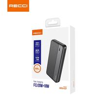 Recci 10000 mAh Portable Powerbank with 20W PD QC 3.0 Fast Charging 10000 mAh Powerbank