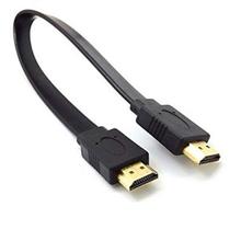 Gold-Plated Video Audio Flat Copper HDMI Cable 0.3m 1080P