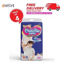 MamyPoko Pant Style Diapers Size XL - 38 Count (Pack of 4)