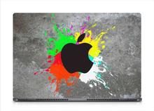 Gallery 83 ® Black Appple Logo Colorful Background Exclusive Quality Laptop Decal, laptop skin sticker 15.6 inch /14 inch