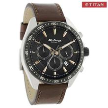 Titan Black Dial Chronograph Watch For Men - 90030NM01