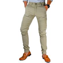 Virjeans Stretchable Cotton Joggers for Men (VJC 702) Cream