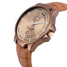 CARSON Date and Day Analogue Brown Dial Men's Wrist Watch