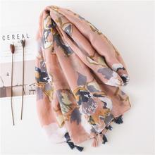 Korean Style Sun Protection Premium Printed Scarves For