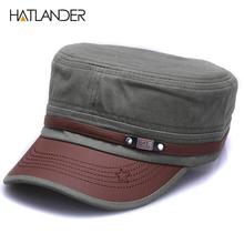 [HATLANDER]New fashion cotton Military hats for men women