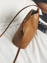 Solid Crossbody Bag With Magnetic Button