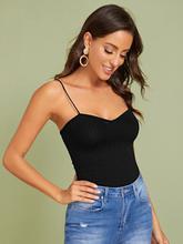 SHEIN Solid Rib-knit Cami Top