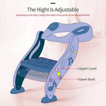2 in 1 Kids Attachable Ladder Potty Seat with Cushion