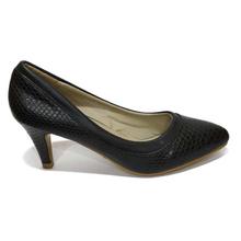 Black Plain Pointed Shoes For Women