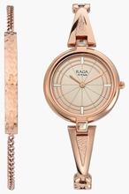 Titan Raga Espana Rose Gold Dial Analog Watch For Women - 2581WM01