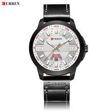 CURREN 8286 Fashion Men's Quartz Analog PU Band Wrist Watch with Calendar, Week Display