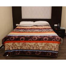 Multicolor Patterned Double Bed Thin Fleece Blanket