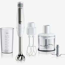 Braun Multiquick 7 MQ 7035X BI hand blender with ActiveBlade technology, blender & food processor, 1000 W, Black / Silver White