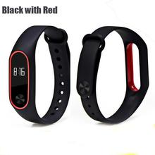 BOORUI Double color mi band 2 accessories pulseira miband 2 strap replacement silicone wriststrap for xiaomi mi2 smart bracelet