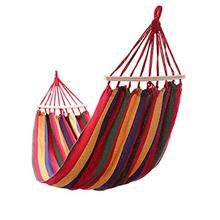 Portable Canvas Hammock With Wood Support
