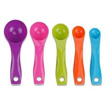 R Dabhi 5 Pieces Multi color Cooking Baking Measuring Spoons With