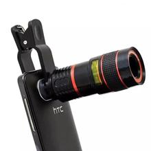 Universal Mobile Phone Telescope With Clip - Black/Red