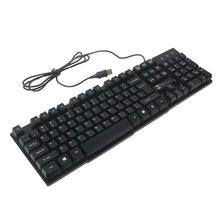 R8 1822 Ironplate Backlit Gaming Keyboard - Black