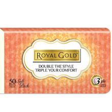 ROYAL GOLD TWIN TONE SOFT PACK TISSUE 3 PLY 50`S