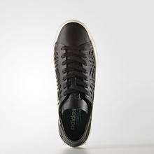 Kapadaa: Adidas Black Courtvantage Cutout ports Sneakers For Women- BY2956
