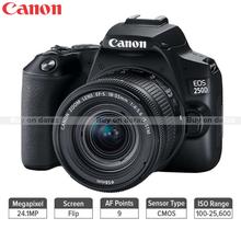 Canon Eos 250D 24.1Mp Digital Slr Camera + Ef-S 18-55Mm F4 Is Stm Lens (Black) + 16Gb Card