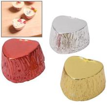 Multifunctional Heart-shaped Chocolate Holder Baking Cups Foil Paper Holder