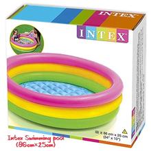 INTEX Sunset Glow Baby bath tub 86*25cm Inflatable Swimming Pool  (Multiclolr)