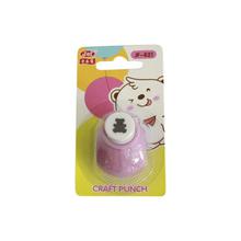 Pink Teddy Bear Shaped Craft Punch For Kids - Extra Small