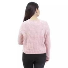 Solid Knitted Sweater For Women