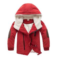 Winter Blue Hooded Down Coat Jacket Children HF-840