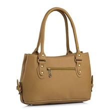 Fostelo Women's Selena Handbag (Beige) (FSB-1044)