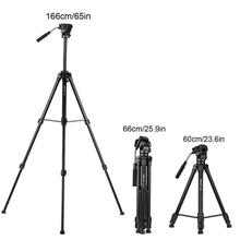 KINGJOY VT-2500 Professional Tripod Video Tripod Mg-Al Alloy Camera Tripod With Fluid Head 360 Ball Head DSLR Tripod for Camera