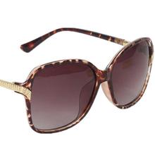 Gondier 2035 Polarized Brown Gradient Havana Square Sunglasses For Women