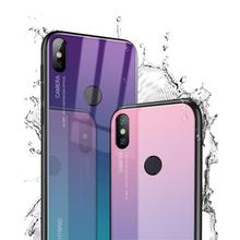 Gradient Aurora redmi note 6 Pro Tempered Glass Case For