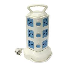 12 Port Extension Socket With USB Port - White