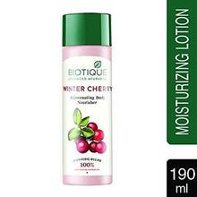 BIOTIQUE BIO WINTER CHERRY REJUVENATING BODY NOURISHER 190ML