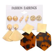 New Geometric Dangle Earrings Set For Women Brincos Bohemian