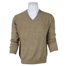 Light Brown V-Neck Sweater For Men