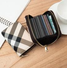 New Casual Wallet Multi-Slot Card Holder Zipper Coin Purse Small Clutch PU Money Bag Purse Cardholder Wallets for Men and Women