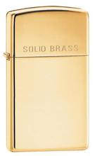 Slim Solid Brass Zippo (1654)