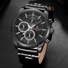 NaviForce NF9148 Day Date Function Luxury Chronograph Watch – Black